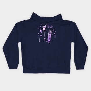 Lilac Lip Gloss Kids Hoodie